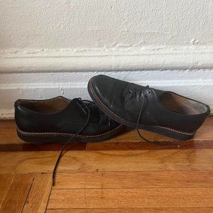 COPY - Black leather Clarks oxfords